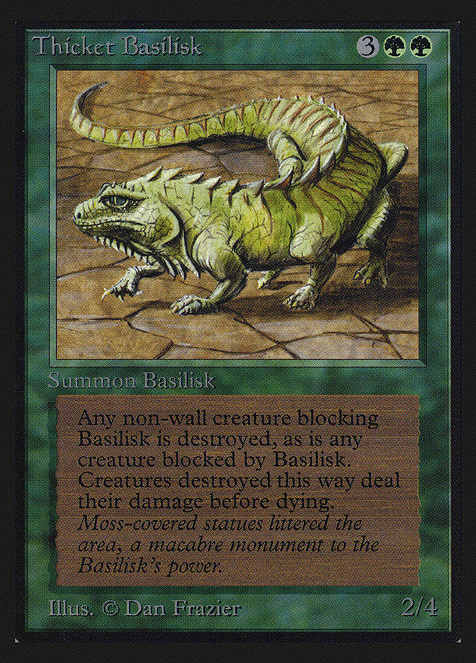 Thicket Basilisk (IE) [Intl. Collectors’ Edition] | Card Citadel