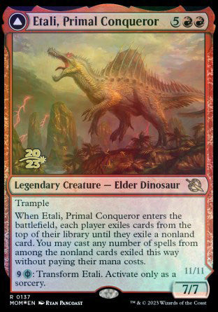 Etali, Primal Conqueror // Etali, Primal Sickness [March of the Machine Prerelease Promos] | Card Citadel