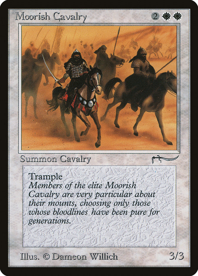 Moorish Cavalry (Dark Mana Cost) [Arabian Nights] | Card Citadel