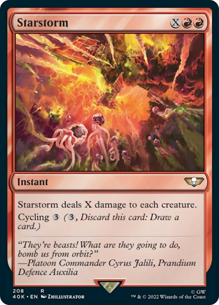 Starstorm (Surge Foil) [Universes Beyond: Warhammer 40,000] | Card Citadel