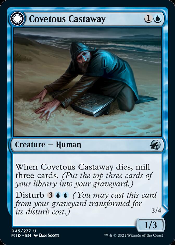 Covetous Castaway // Ghostly Castigator [Innistrad: Midnight Hunt] | Card Citadel