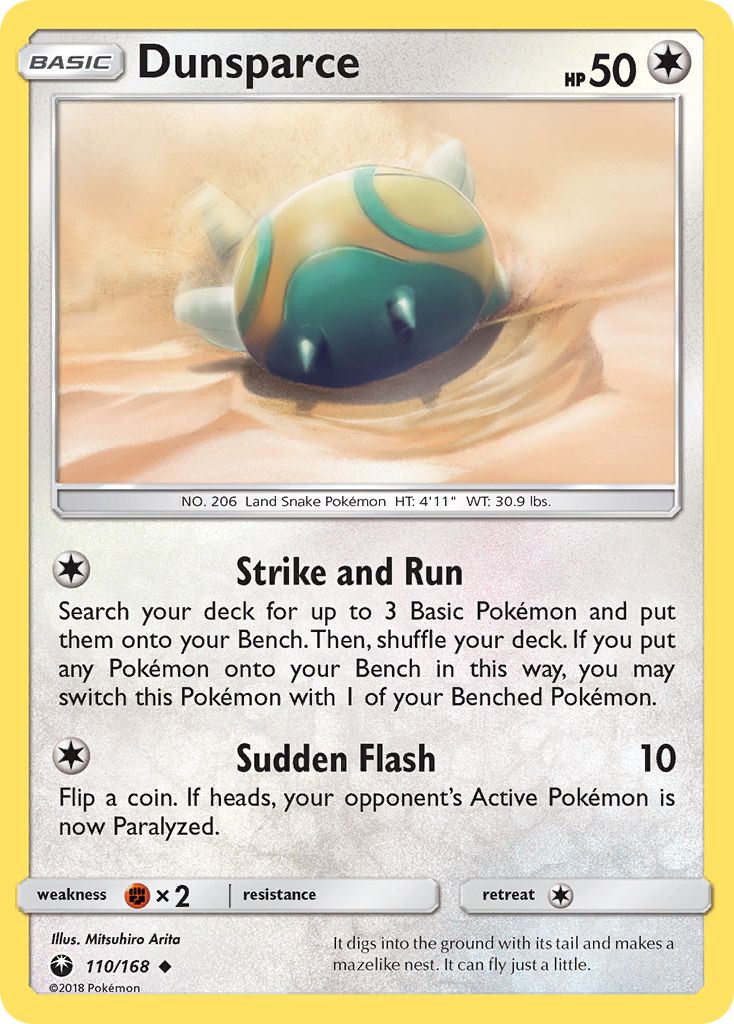 Dunsparce (110/168) [Sun & Moon: Celestial Storm] | Card Citadel