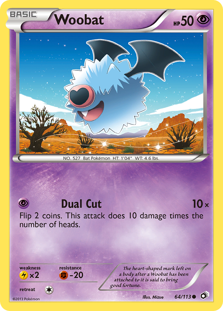 Woobat (64/113) [Black & White: Legendary Treasures] | Card Citadel