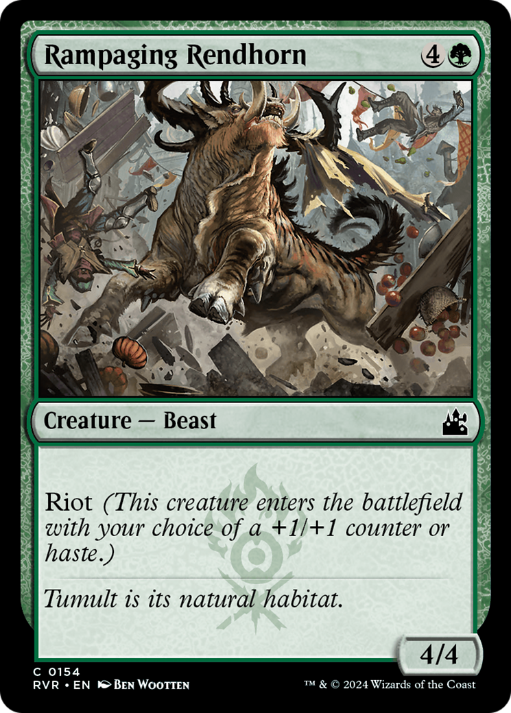 Rampaging Rendhorn [Ravnica Remastered] | Card Citadel