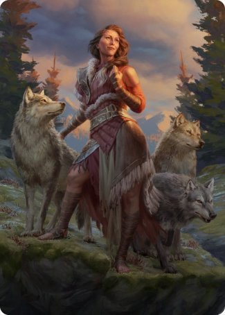 Arlinn, the Pack's Hope 1 Art Card [Innistrad: Midnight Hunt Art Series] | Card Citadel