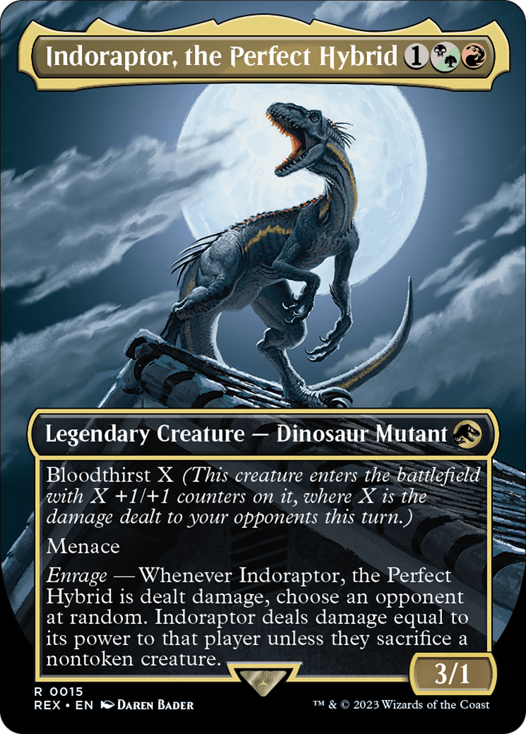 Indoraptor, the Perfect Hybrid (Borderless) [Jurassic World Collection] | Card Citadel