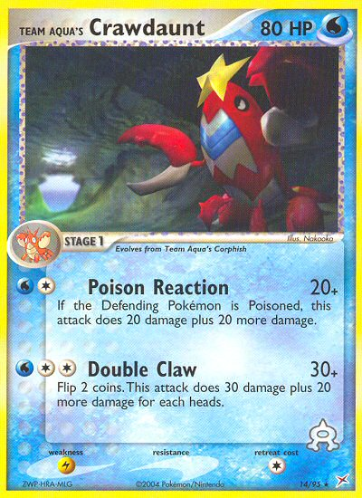 Team Aqua's Crawdaunt (14/95) [EX: Team Magma vs Team Aqua] | Card Citadel