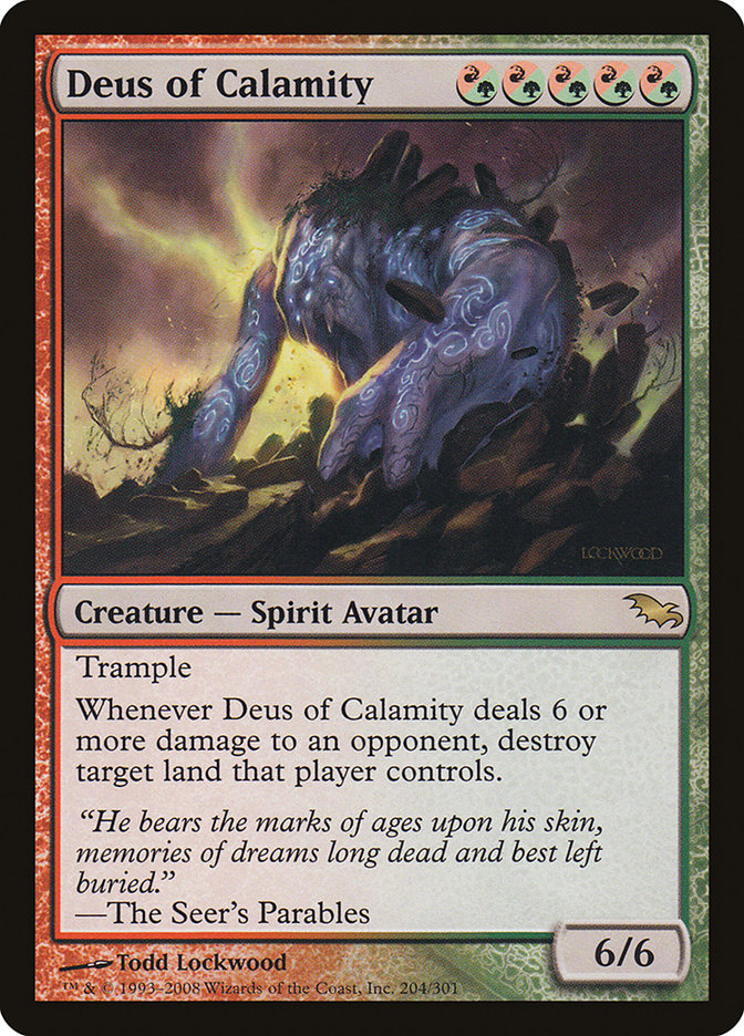 Deus of Calamity [Shadowmoor] | Card Citadel