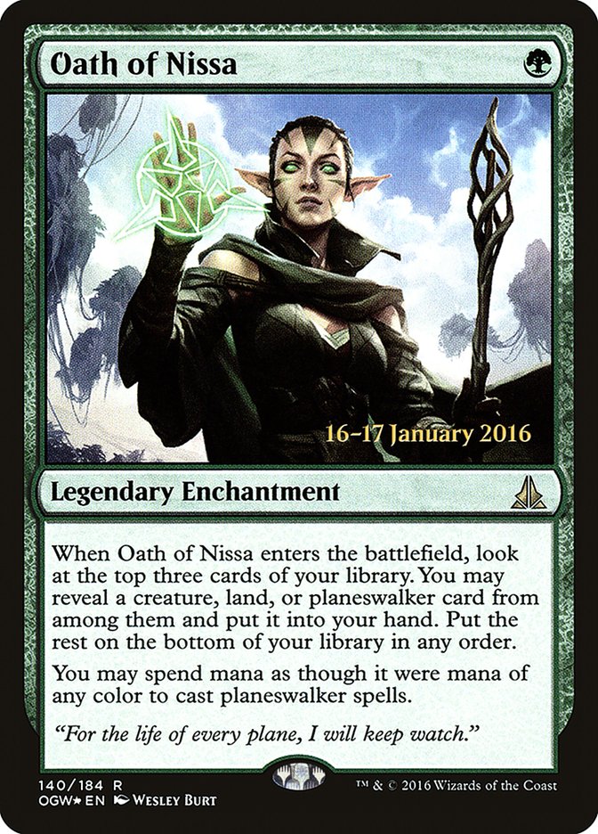 Oath of Nissa [Oath of the Gatewatch Promos] | Card Citadel