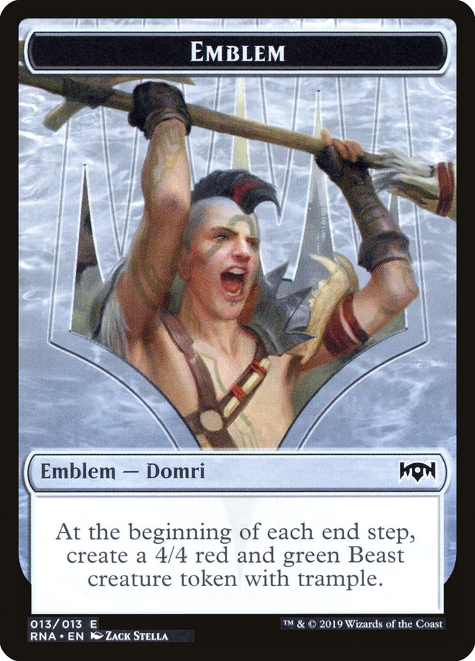 Domri, Chaos Bringer Emblem [Ravnica Allegiance Tokens] | Card Citadel