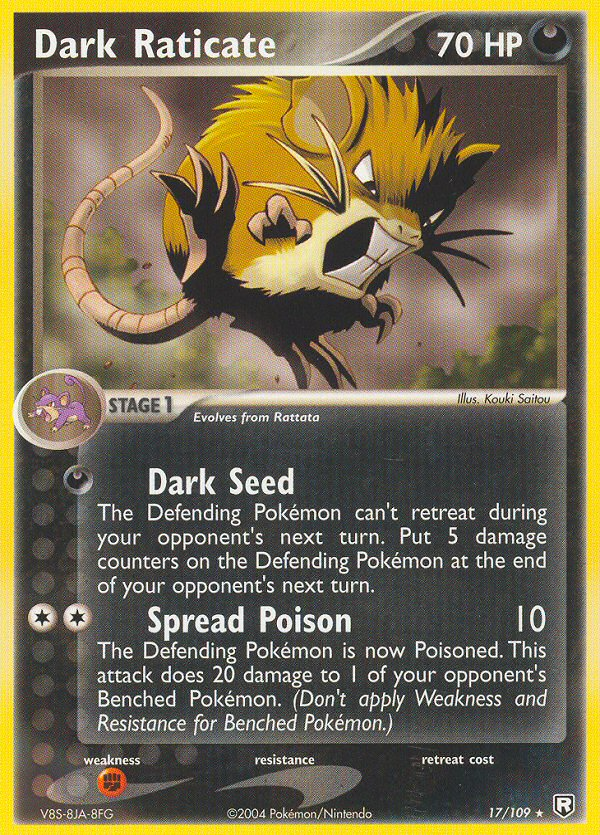 Dark Raticate (17/109) [EX: Team Rocket Returns] | Card Citadel