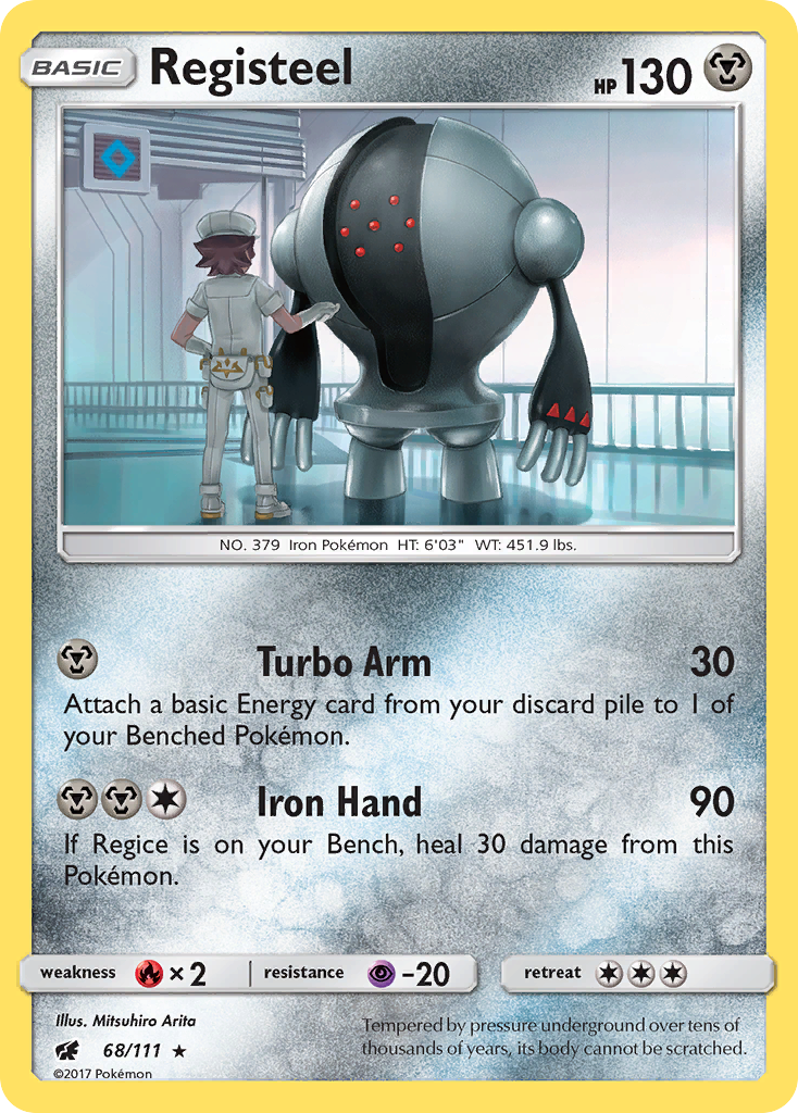 Registeel (68/111) [Sun & Moon: Crimson Invasion] | Card Citadel