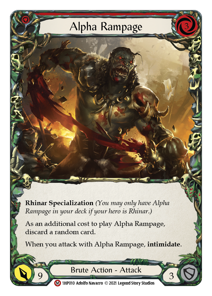 Alpha Rampage [1HP010] | Card Citadel