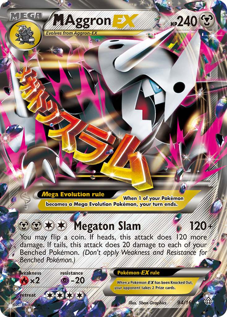 M Aggron EX (94/160) [XY: Primal Clash] | Card Citadel