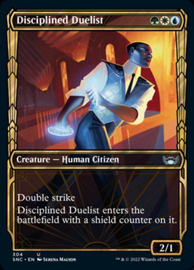 Disciplined Duelist (Showcase Golden Age) [Streets of New Capenna] | Card Citadel