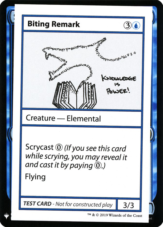 Biting Remark [Mystery Booster Playtest Cards] | Card Citadel