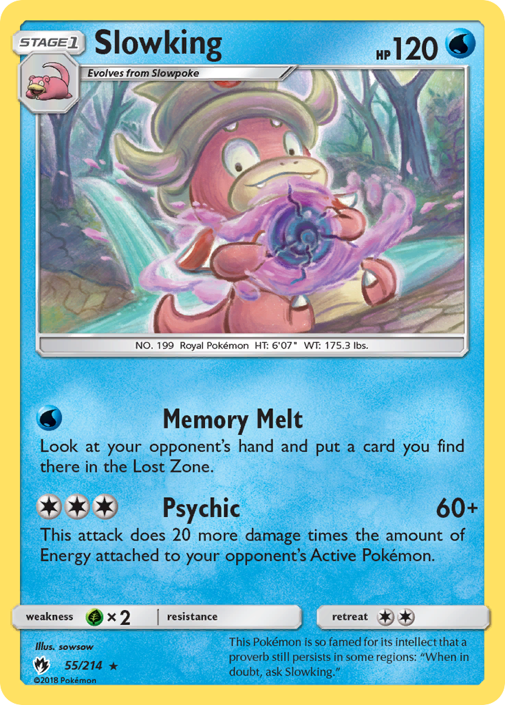 Slowking (55/214) [Sun & Moon: Lost Thunder] | Card Citadel