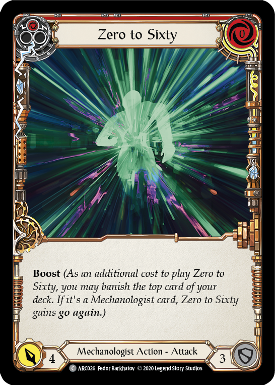 Zero to Sixty (Red) [ARC026] Unlimited Normal | Card Citadel