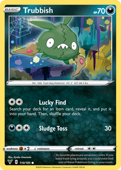 Trubbish (110/185) [Sword & Shield: Vivid Voltage] | Card Citadel