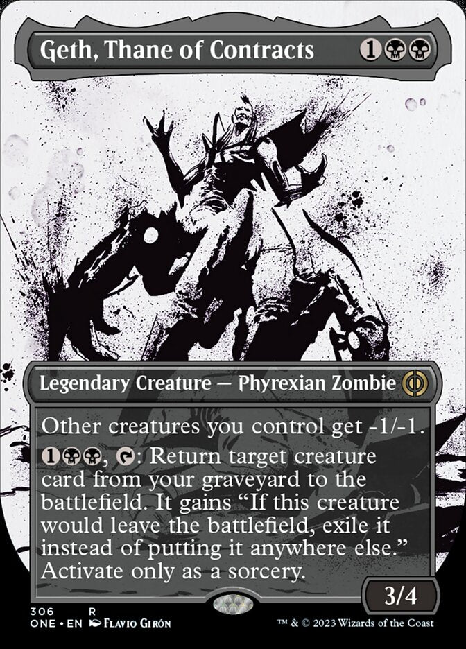 Geth, Thane of Contracts (Borderless Ichor) [Phyrexia: All Will Be One] | Card Citadel