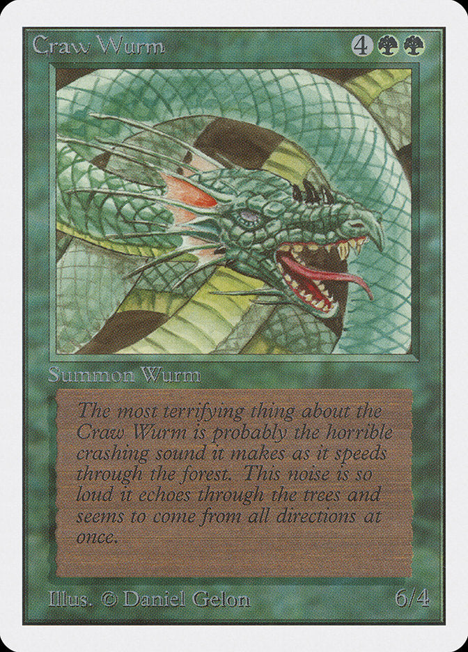 Craw Wurm [Unlimited Edition] | Card Citadel
