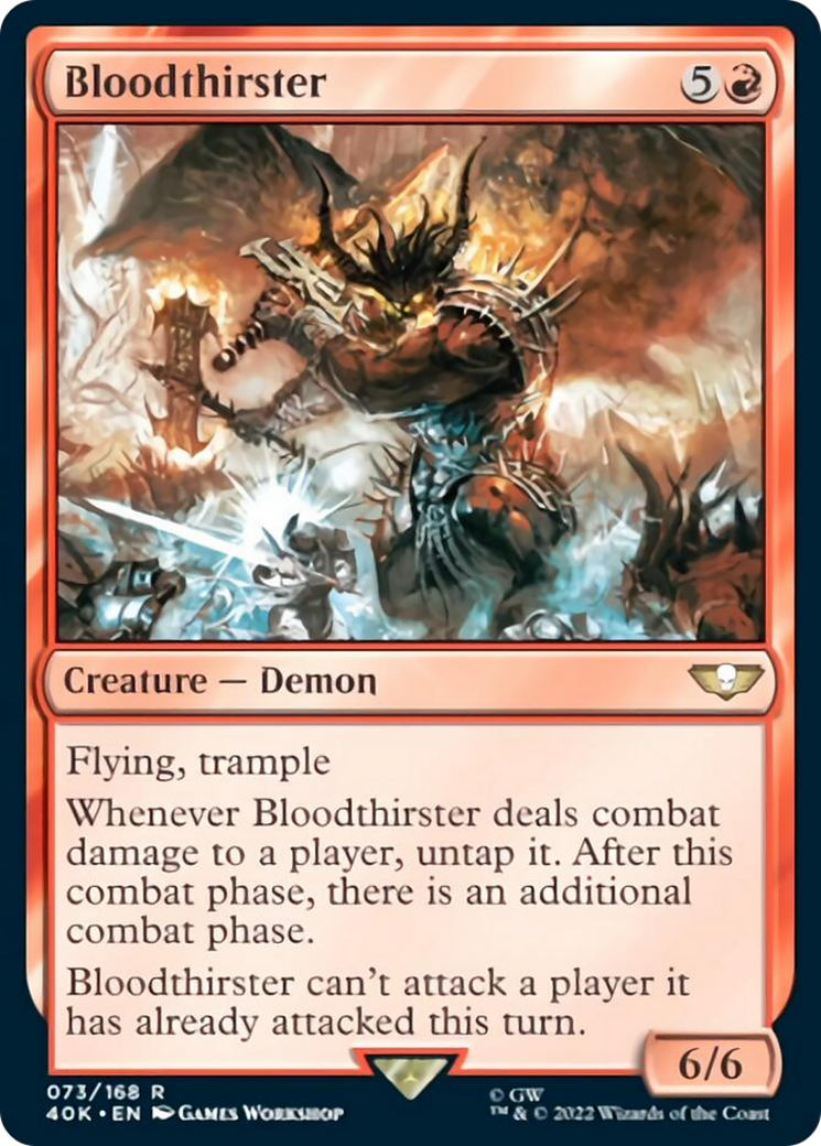 Bloodthirster (Surge Foil) [Universes Beyond: Warhammer 40,000] | Card Citadel