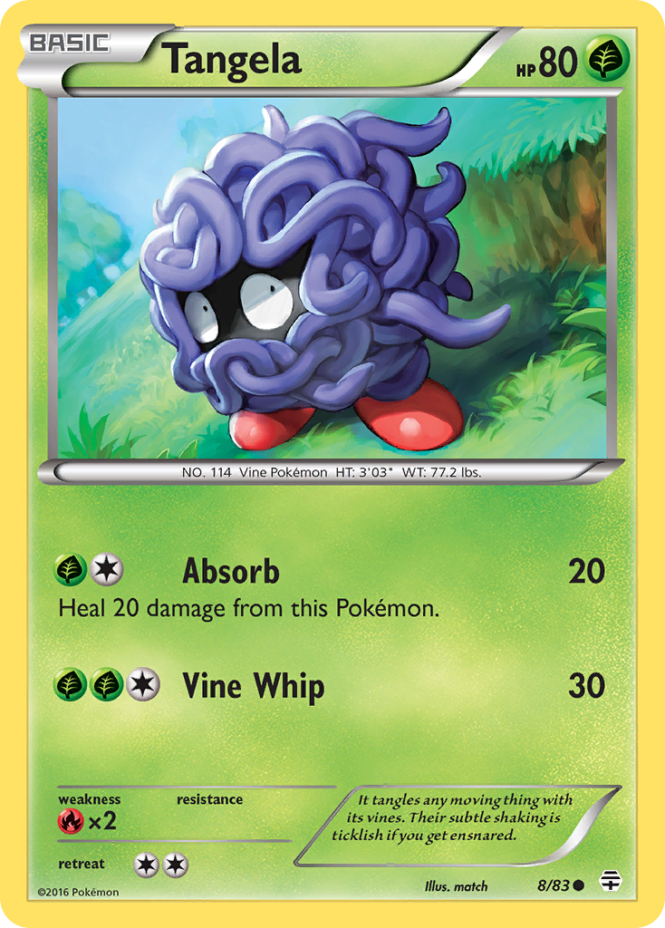 Tangela (8/83) [XY: Generations] | Card Citadel