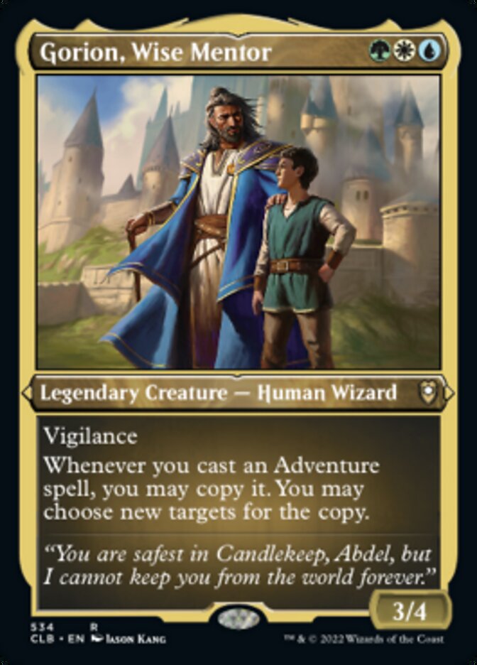 Gorion, Wise Mentor (Foil Etched) [Commander Legends: Battle for Baldur's Gate] | Card Citadel