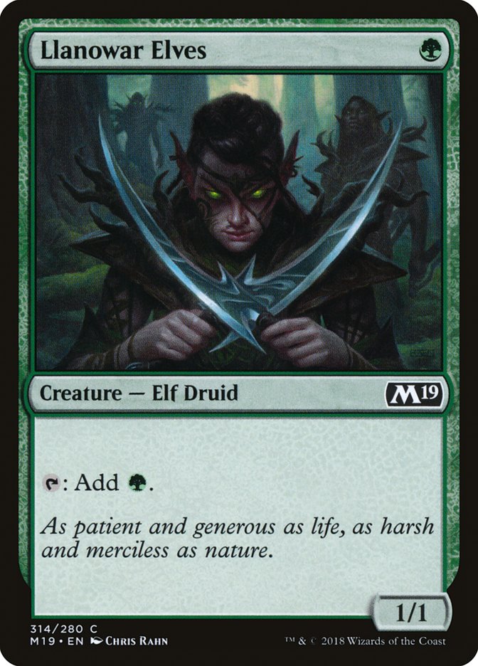 Llanowar Elves [Core Set 2019] | Card Citadel