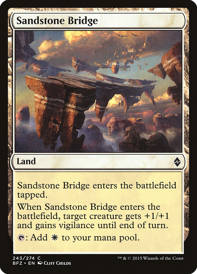 Sandstone Bridge [Battle for Zendikar] | Card Citadel