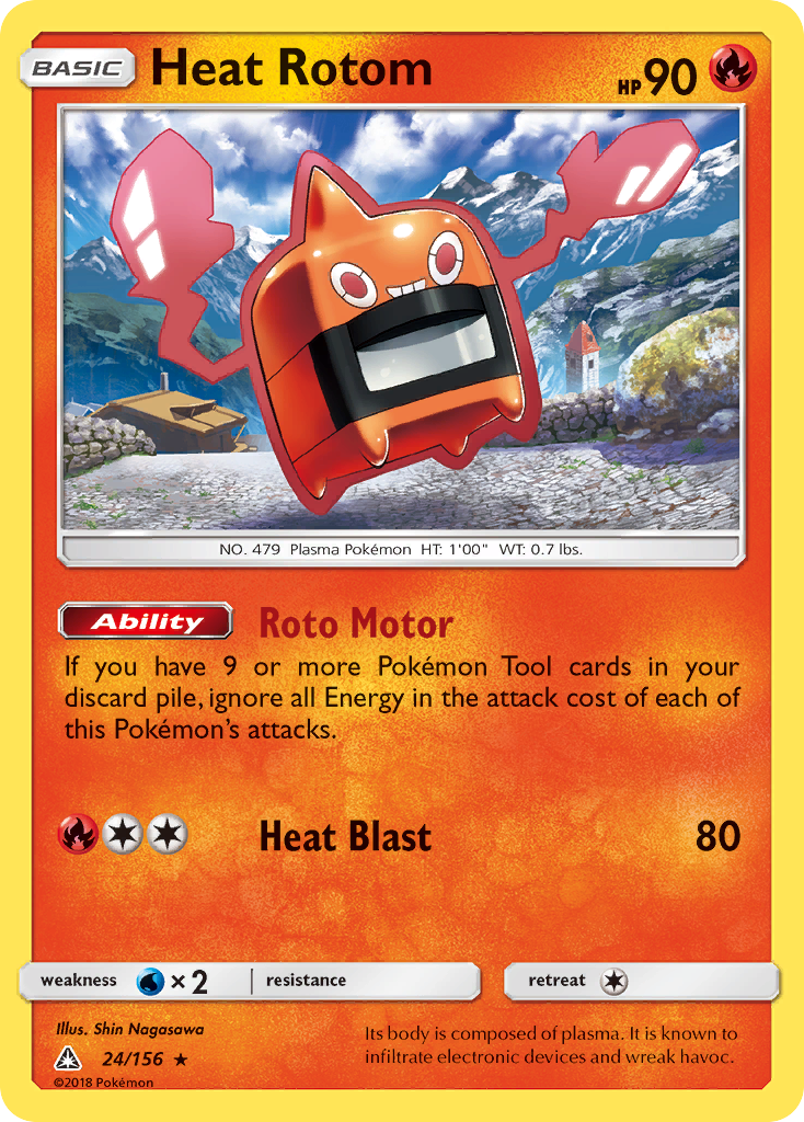 Heat Rotom (24/156) [Sun & Moon: Ultra Prism] | Card Citadel