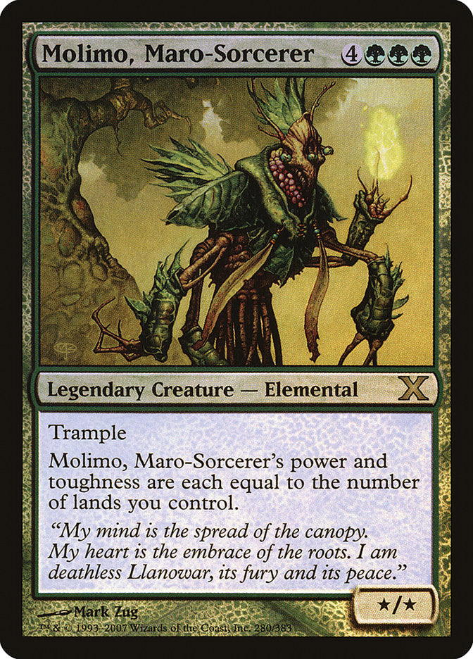 Molimo, Maro-Sorcerer (Premium Foil) [Tenth Edition] | Card Citadel