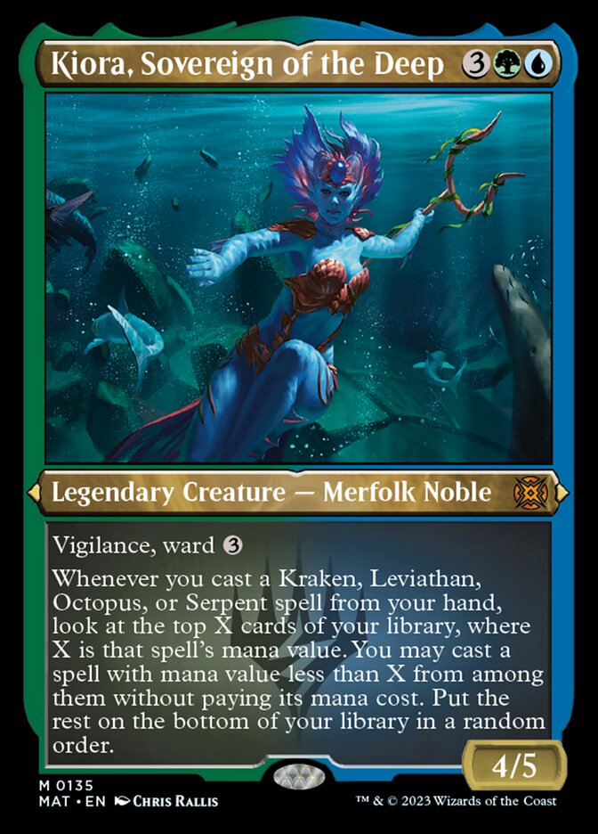 Kiora, Sovereign of the Deep (Foil Etched) [March of the Machine: The Aftermath] | Card Citadel