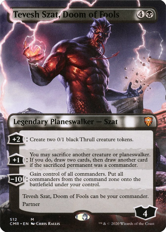 Tevesh Szat, Doom of Fools (Extended Art) [Commander Legends] | Card Citadel