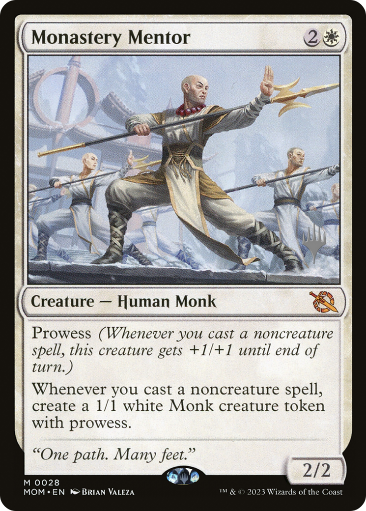Monastery Mentor (Promo Pack) [March of the Machine Promos] | Card Citadel