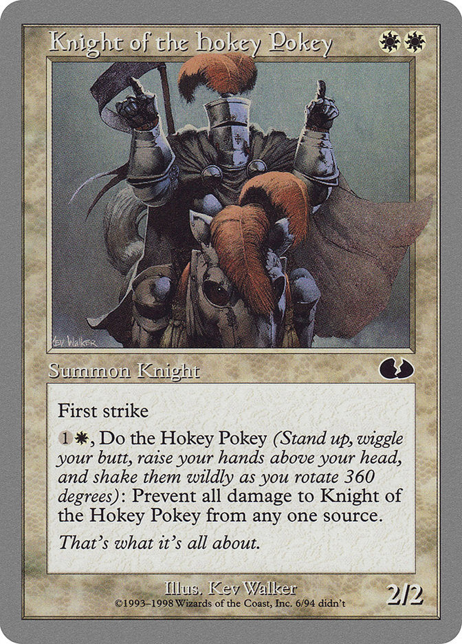 Knight of the Hokey Pokey [Unglued] | Card Citadel