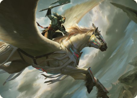 Cleaving Skyrider Art Card [Dominaria United Art Series] | Card Citadel