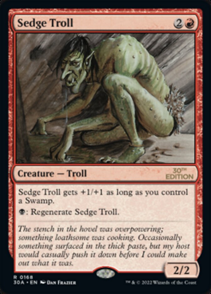 Sedge Troll [30th Anniversary Edition] | Card Citadel