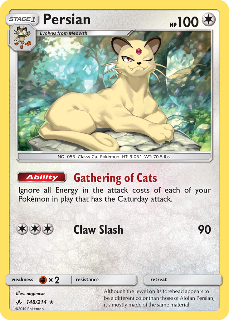 Persian (148/214) [Sun & Moon: Unbroken Bonds] | Card Citadel