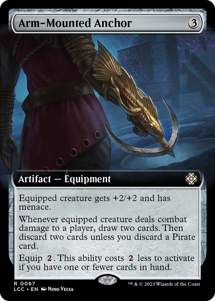 Arm-Mounted Anchor (Extended Art) [The Lost Caverns of Ixalan Commander] | Card Citadel