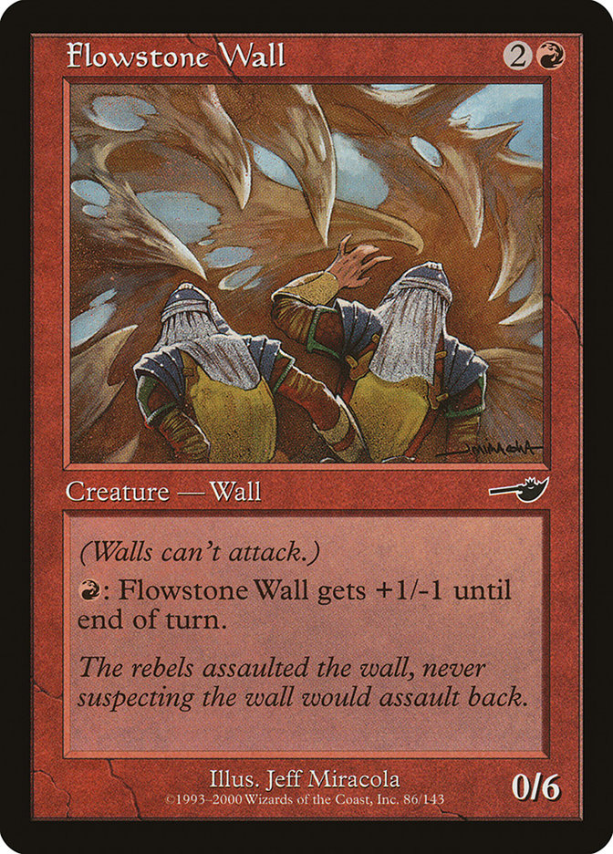 Flowstone Wall [Nemesis] | Card Citadel