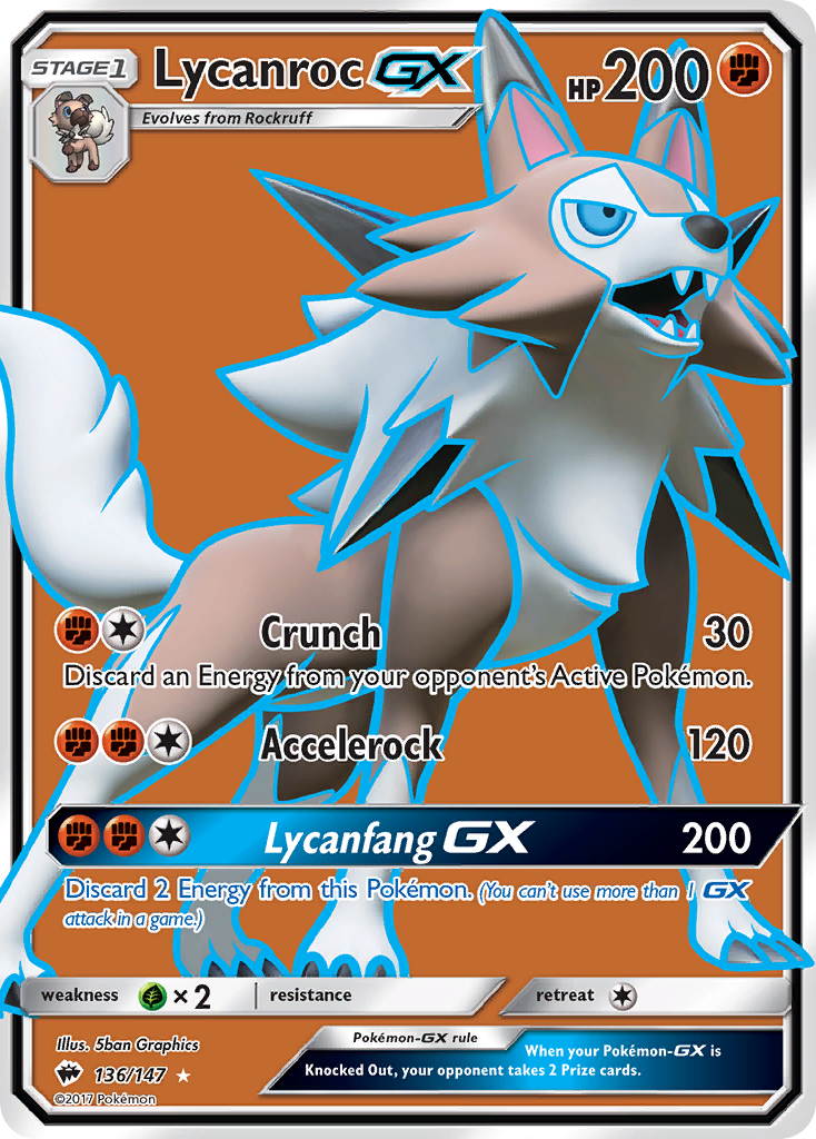 Lycanroc GX (136/147) [Sun & Moon: Burning Shadows] | Card Citadel