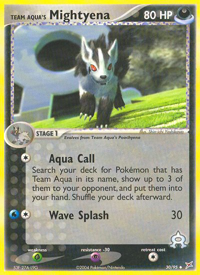 Team Aqua's Mightyena (30/95) [EX: Team Magma vs Team Aqua] | Card Citadel