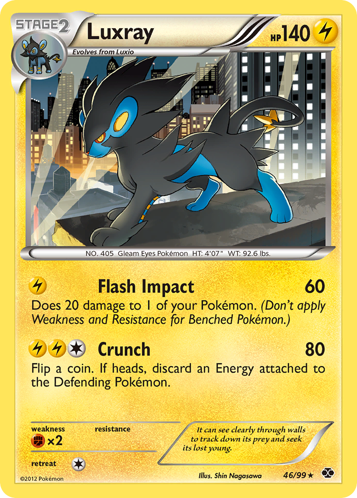 Luxray (46/99) [Black & White: Next Destinies] | Card Citadel