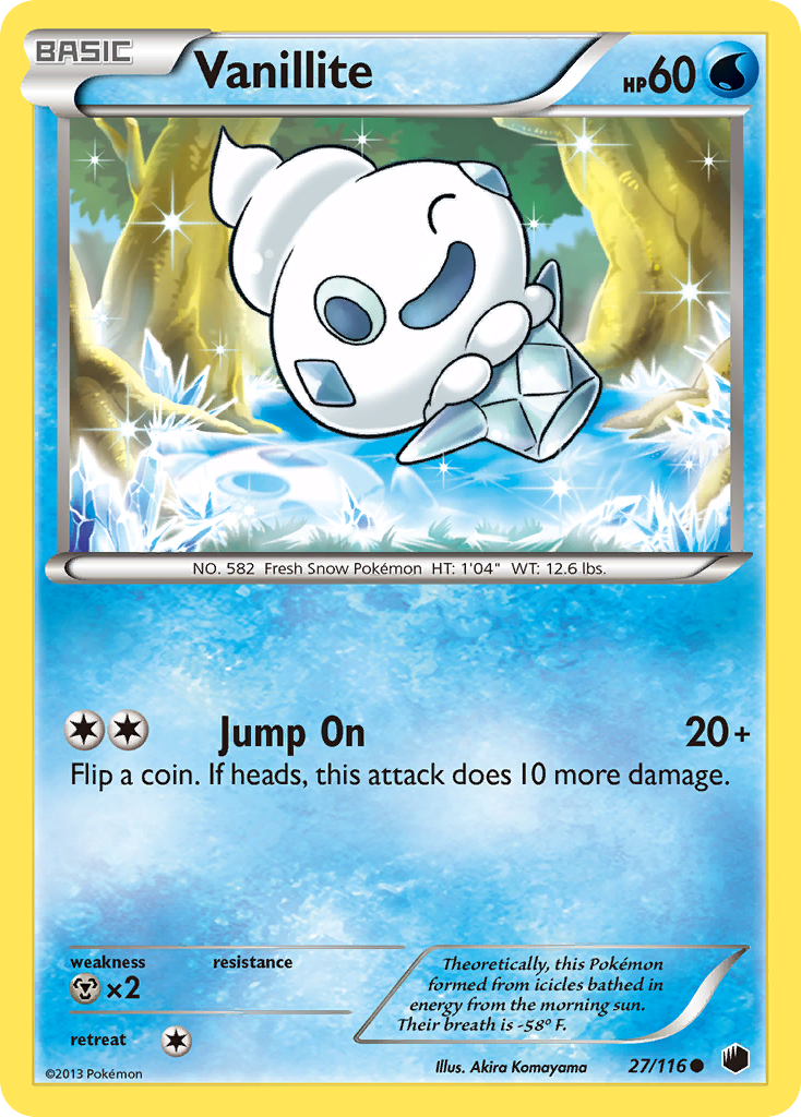 Vanillite (27/116) [Black & White: Plasma Freeze] | Card Citadel