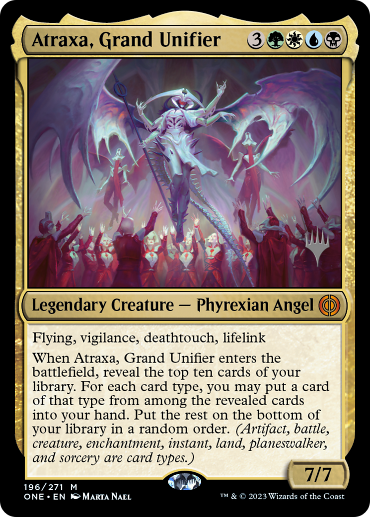 Atraxa, Grand Unifier (Promo Pack) [Phyrexia: All Will Be One Promos] | Card Citadel