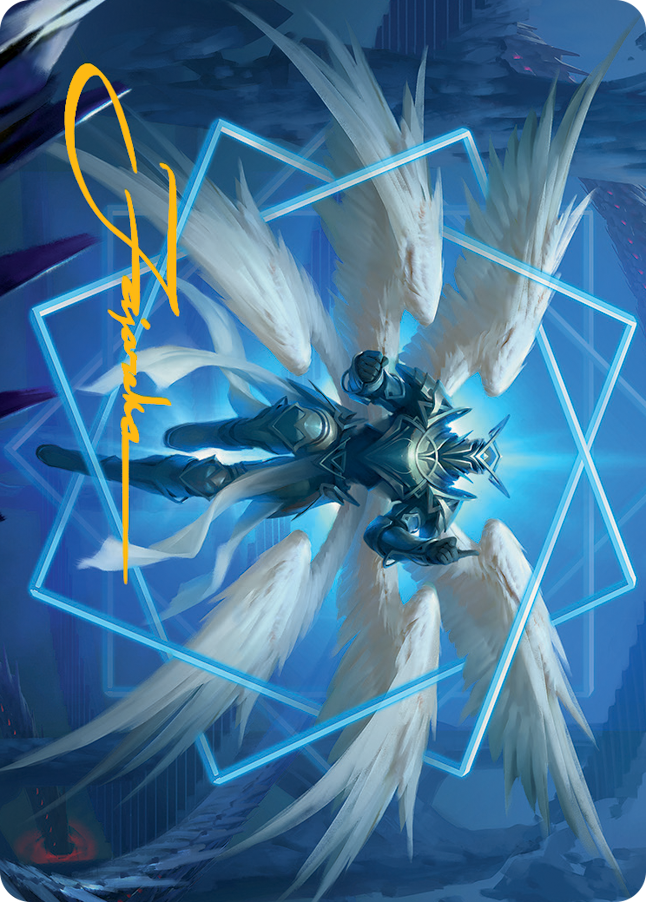 Vertex Paladin Art Card (Gold-Stamped Signature) [March of the Machine Art Series] | Card Citadel