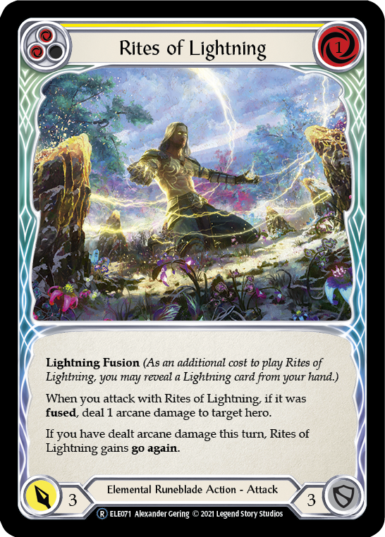 Rites of Lightning (Yellow) [U-ELE071] Unlimited Normal | Card Citadel