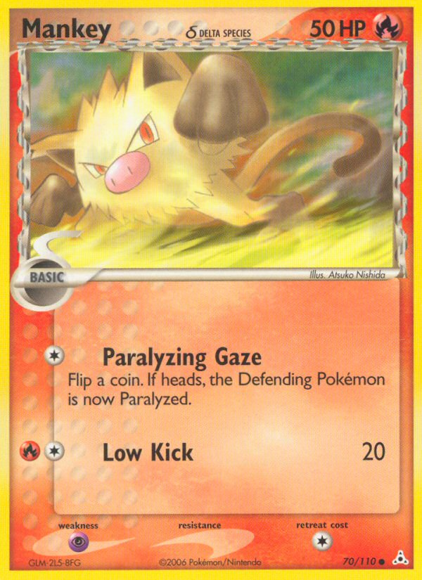 Mankey (70/110) (Delta Species) [EX: Holon Phantoms] | Card Citadel