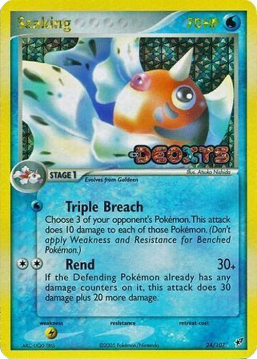 Seaking (24/107) (Stamped) [EX: Deoxys] | Card Citadel
